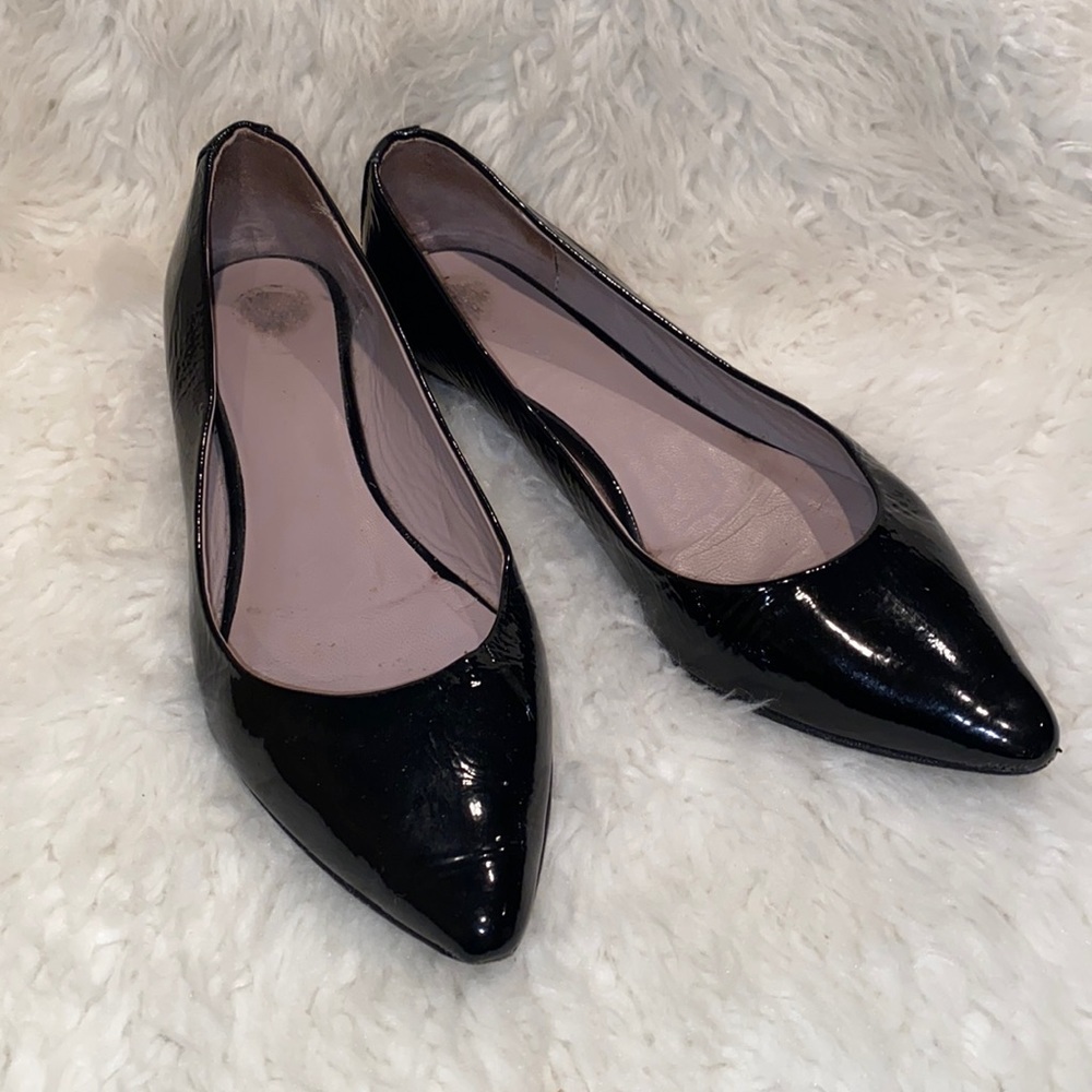 Boden Black Patent Flats